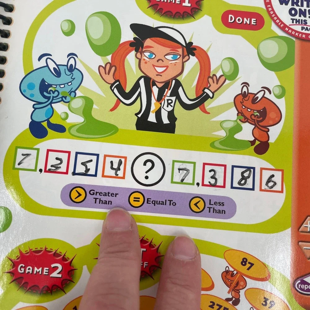 LeapFrog Quantum Pad 3rd Grade Math Book Cartridge‎ Parent Guide FUN-damentals
